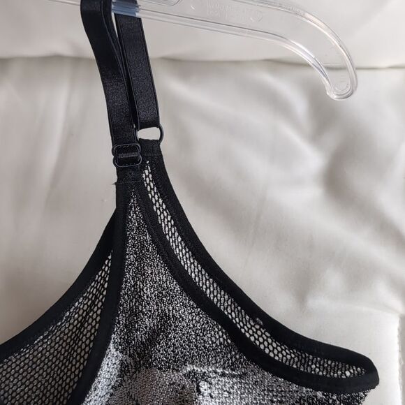 VINTAGE  Harley-Davidson Silver/Black Mesh Tank Top XS - Picture 10 of 10